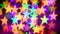Colorful stars illumination for holiday or abstract boke background