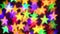 Colorful stars illumination for holiday or abstract boke background