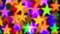 Colorful stars illumination for holiday or abstract boke background