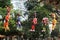 Colorful statues on the central park of Fort Cochin