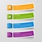 Colorful sticker banners. Infographic concept.