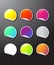 Colorful sticker icons