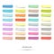 Colorful stickers. Vector illustration. Set of paper note stickers isolated on white. Post stick.