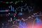 Colorful stock market graph background