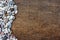 colorful stones on background wood texture