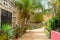 Colorful street of african village on NGor island, Dakar, Senegal