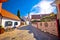 Colorful street of baroque town Varazdin view