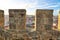 Colorful Streets of Lisbon, view from Saint Jorge Castle Sao Jorge lookout