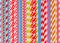Colorful striped cocktail straws pattern, abstract background