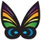 Colorful Stylized Butterfly