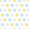 Colorful Summer Citrus Lemon Slices Vector Pattern