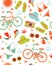 Colorful summer leisure pattern