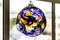 Colorful Sun Catcher Glass Ball in the Window