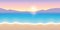 Colorful sunrise beautiful beach landscape