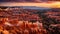 Colorful Sunrise at Bryce Canyon