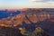 Colorful Sunset at Grand Canyon seen from Mathers Point