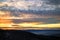 Colorful sunset from Kopitoto peak, Vitosha