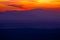 Colorful sunset layers of Prigorje region