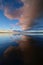 Colorful sunset over Coot Bay in Everglades National Park, Florida.