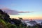 Colorful Sunset over Rio de Janeiro - View to the Sugarloaf Mountain and Guanabara Bay from Mirante Dona Marta