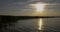 Colorful sunset over Yalpug lake, Odessa region Ukraine