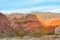 Colorful sunset in the Quebrada de las Conchas, Argentina