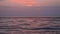 Colorful sunset on the sea at Clearwater Beach.