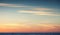 Colorful sunset sky over Atlantic ocea