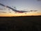 Colorful sunset in the steppes