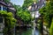 Colorful surroundings of Colmar river