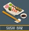 Colorful Sushi Bar Concept