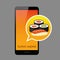Colorful sushi set smartphone app