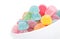 Colorful sweetness jelly candy isolated