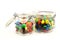 Colorful sweets in a glass jar