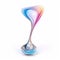 Colorful Swirl Cup: Futuristic Design In Algorithmic Art