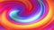 Colorful swirl spinning in a loop