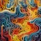 Colorful Swirling Lines: Algorithmic Art Inspired By Dan Mumford