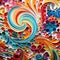 Colorful Swirling Paper Art: Ornate Simplicity With Cheerful Colors
