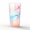 Colorful Swirls Tumbler: Realistic Rendering With Streamlined Design