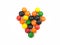 Colorful tasty candies collection, Heart made of colorful candies, Sweet candies