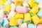 Colorful tasty marshmallow background