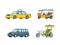 Colorful Taxi Transport Collection