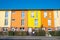 Colorful terraced housing in Berlin