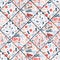 Colorful terrazzo tile collage - different types of marble stone texture with abstract color chunks