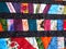 Colorful textile handmade Patchwork quilt