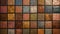 Colorful Textured Geometric Square Mosaic Tiles Create A Vibrant Background Composition - Generative AI