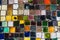 Colorful textured urban mosaic background
