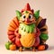 A colorful thanksgiving turkey generative AI