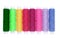 Colorful thread spools