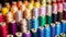 Colorful Thread Spools: Vibrant Shades for Sewing Projects.